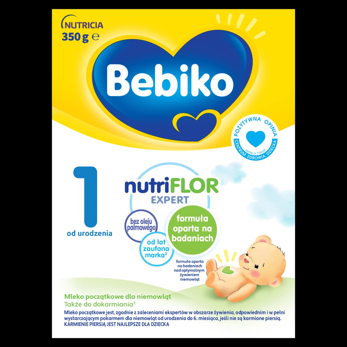 Bebiko 1 Mleko początkowe dla niemowląt od urodzenia 350 g