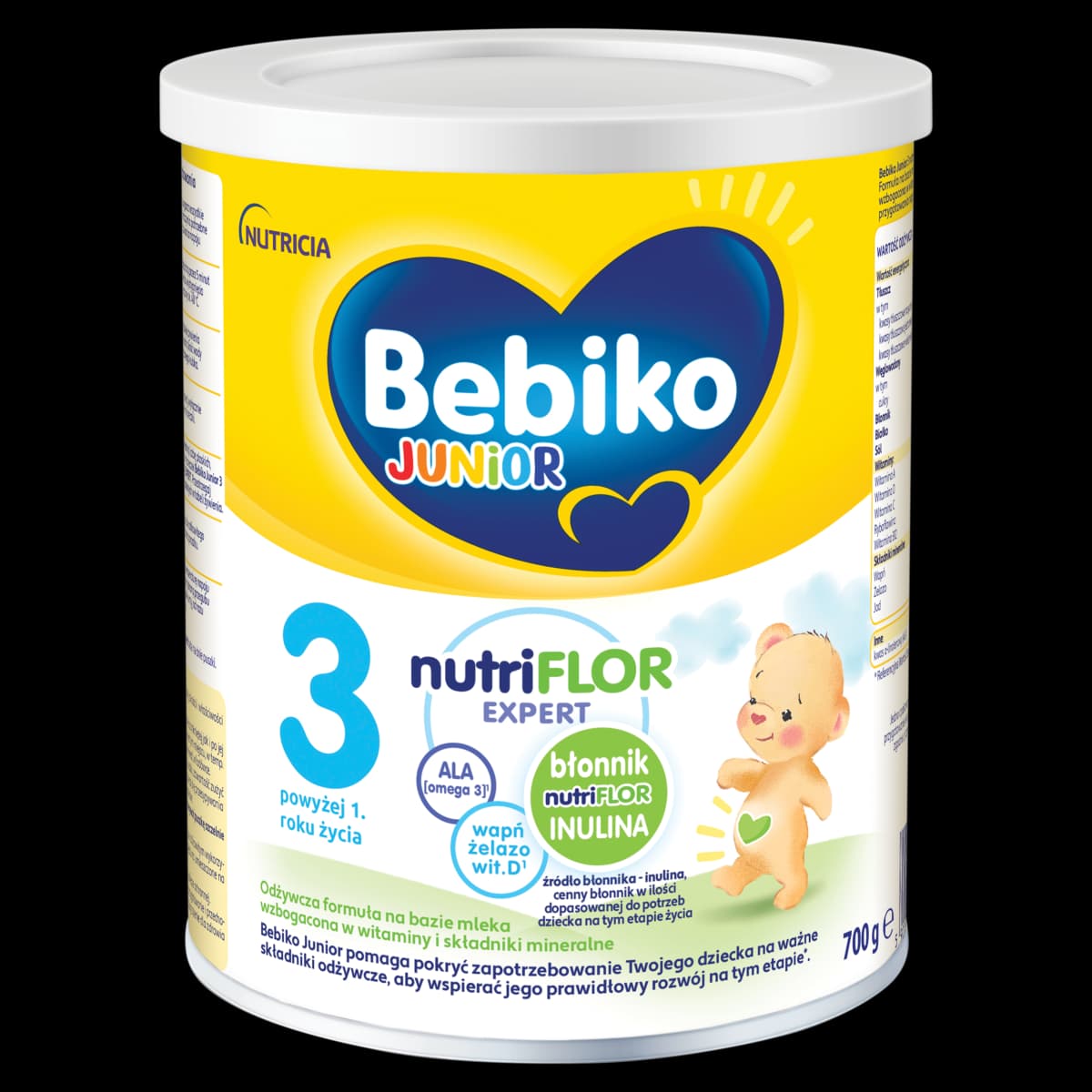 Bebiko Junior 3 Odżywcza formuła na bazie mleka dla małych dzieci powyżej 1. roku życia 700 g