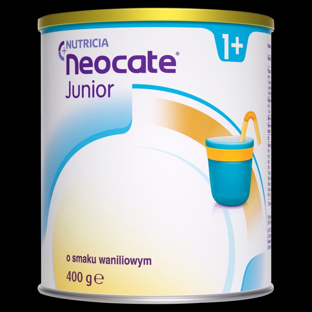 Nutricia Neocate Junior 1+ Żywność specjalnego przeznaczenia medycznego o smaku waniliowym 400 g