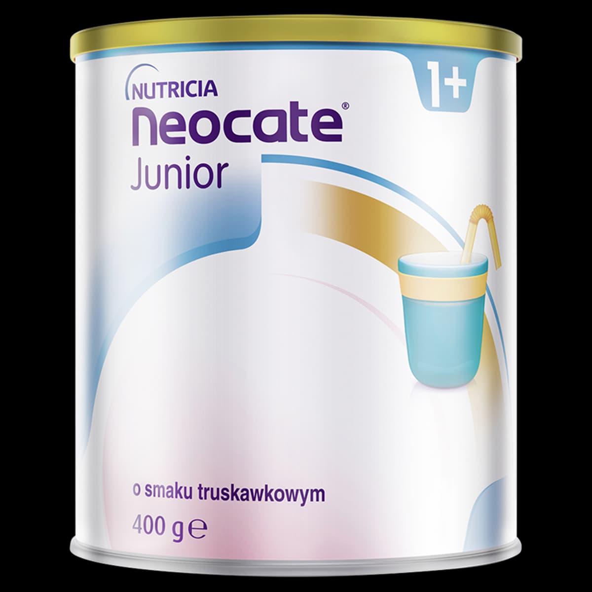 Nutricia Neocate Junior 1+ Żywność specjalnego przeznaczenia medycznego o smaku truskawkowym 400 g