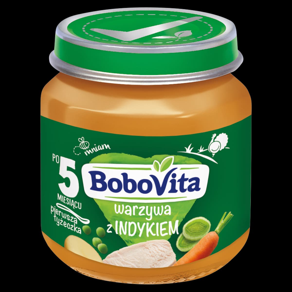BoboVita Warzywa z indykiem po 5 miesiącu 125 g