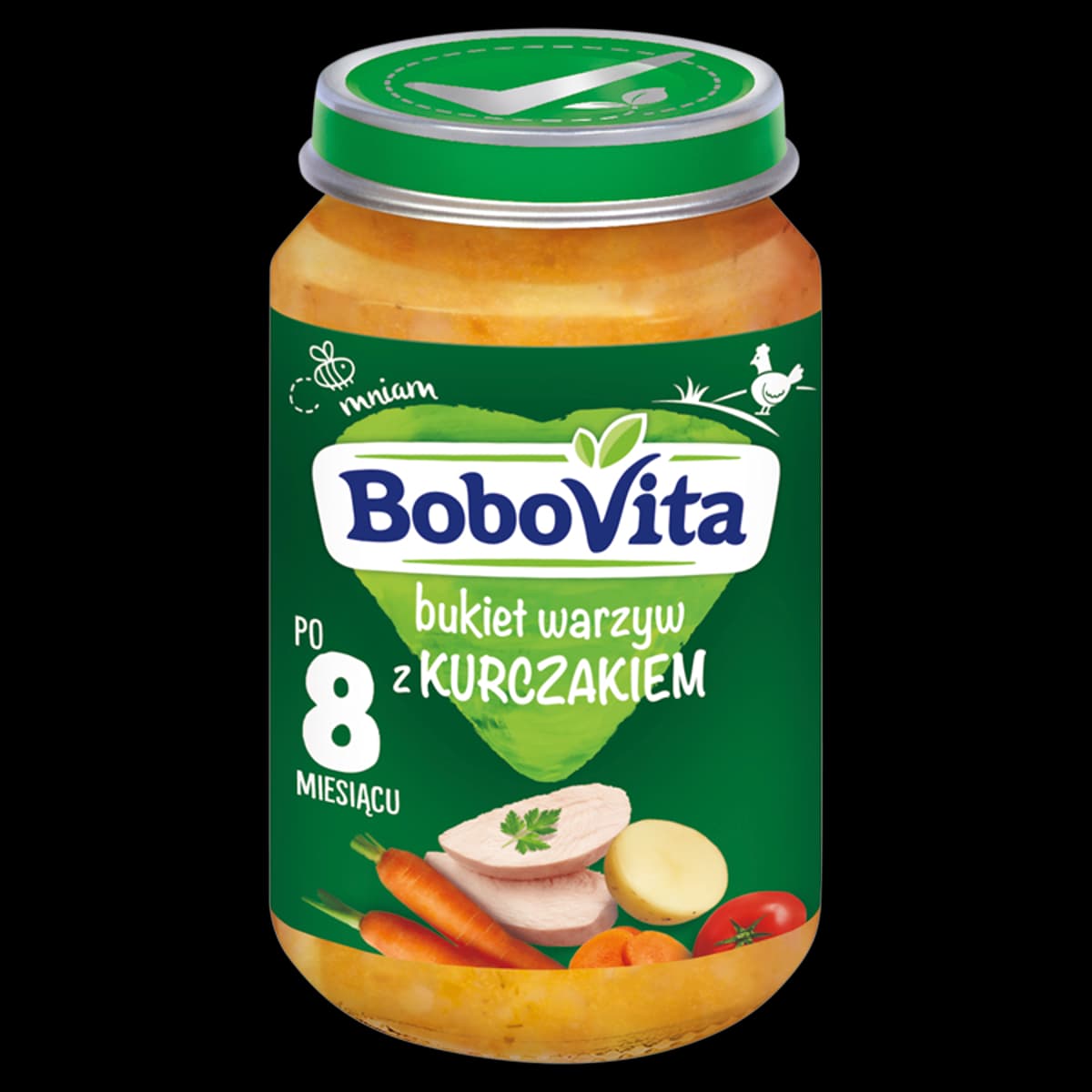 BoboVita Bukiet warzyw z kurczakiem po 8 miesiącu 190 g
