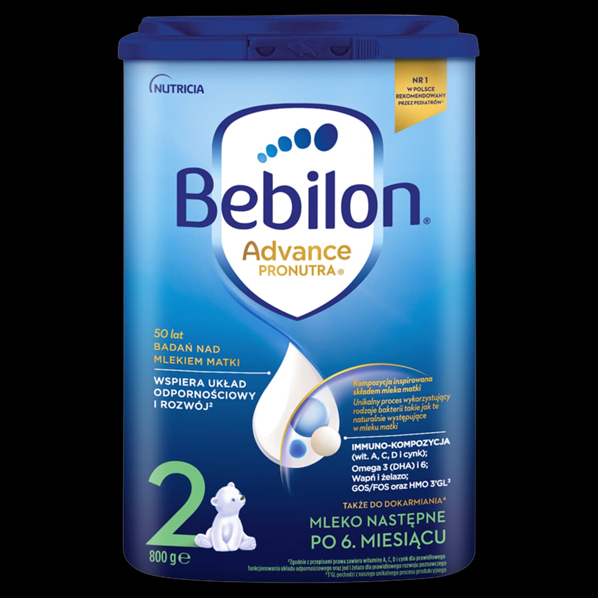 Bebilon 2 Advance Pronutra Mleko następne po 6. miesiącu 800 g