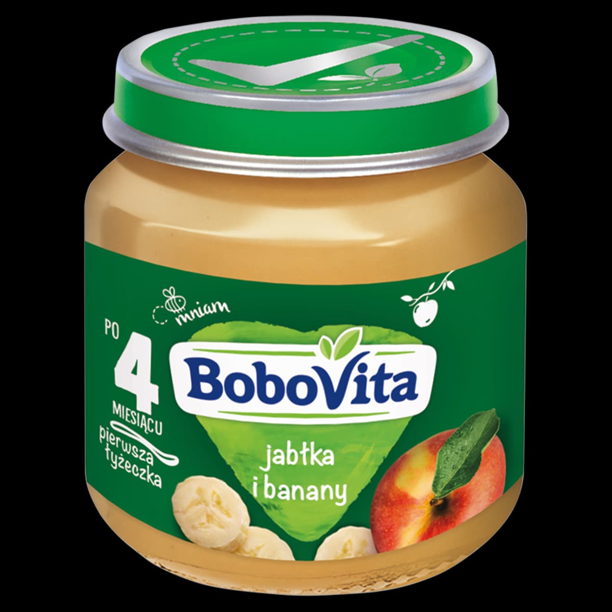 BoboVita Jabłka i banany po 4 miesiącu 125 g