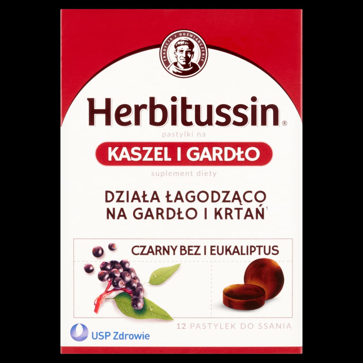 Herbitussin Kaszel i Gardło 12 pastylek