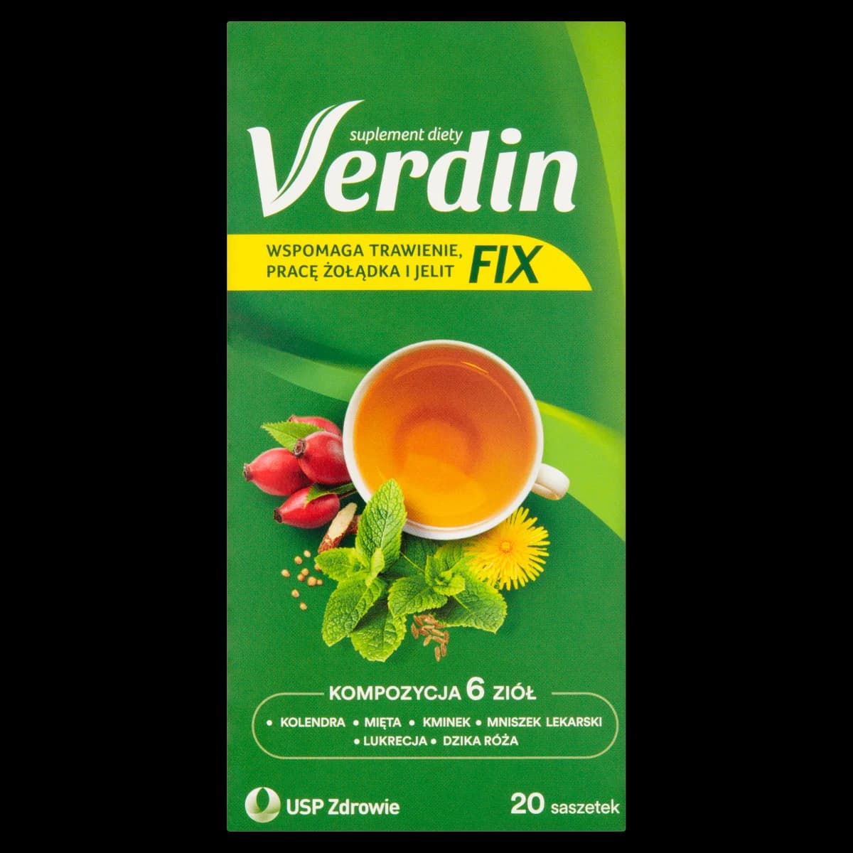 Verdin Fix zioła 20 saszetek do zaparzenia