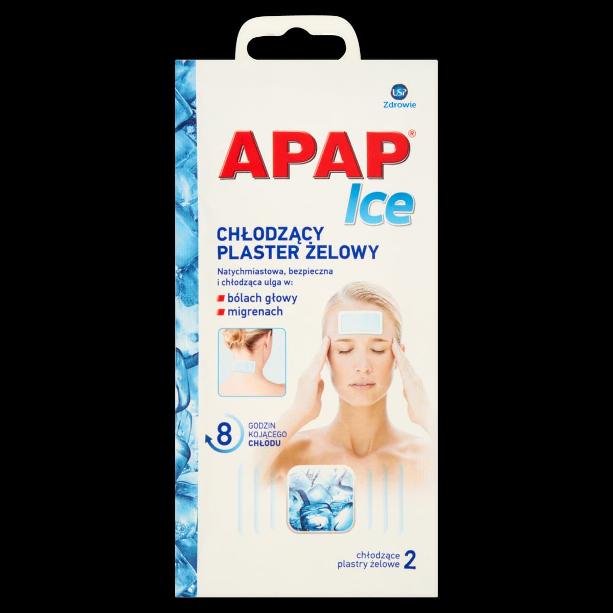 APAP Ice plaster chłodzący hydrożelowy 2 sztuki