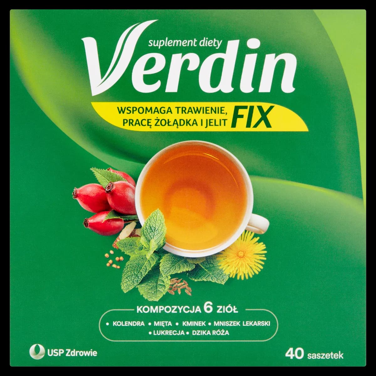Verdin Fix zioła 40 saszetek do zaparzenia