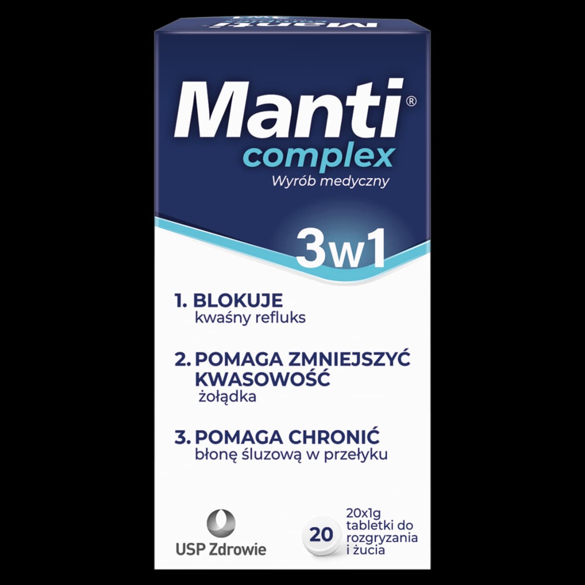 Manti Complex 20 tabletek do rozgryzania i żucia