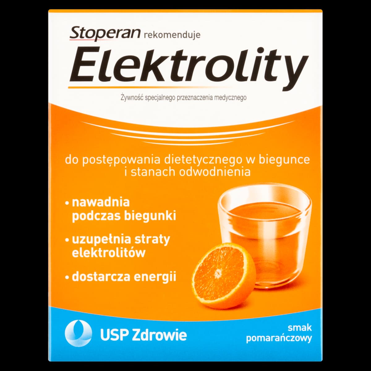 Elektrolity Stoperan smak pomarańczowy 7 saszetek
