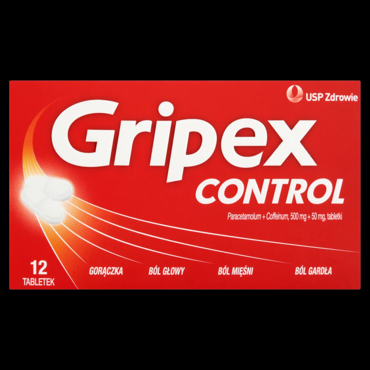 Gripex Control 500 mg + 50 mg 12 tabletek