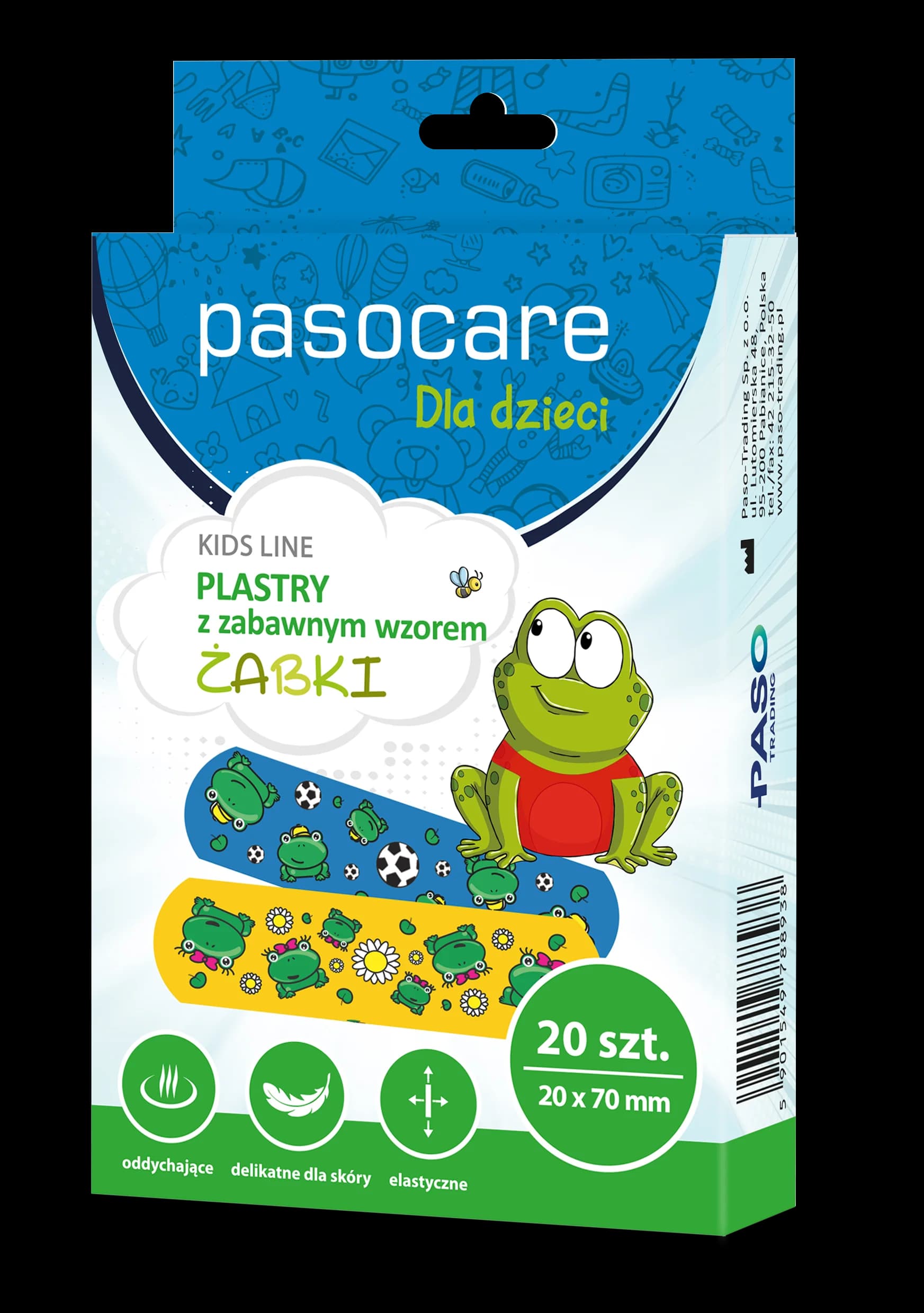 Plastry ŻABKI Kids Line Pasocare 20 szt.