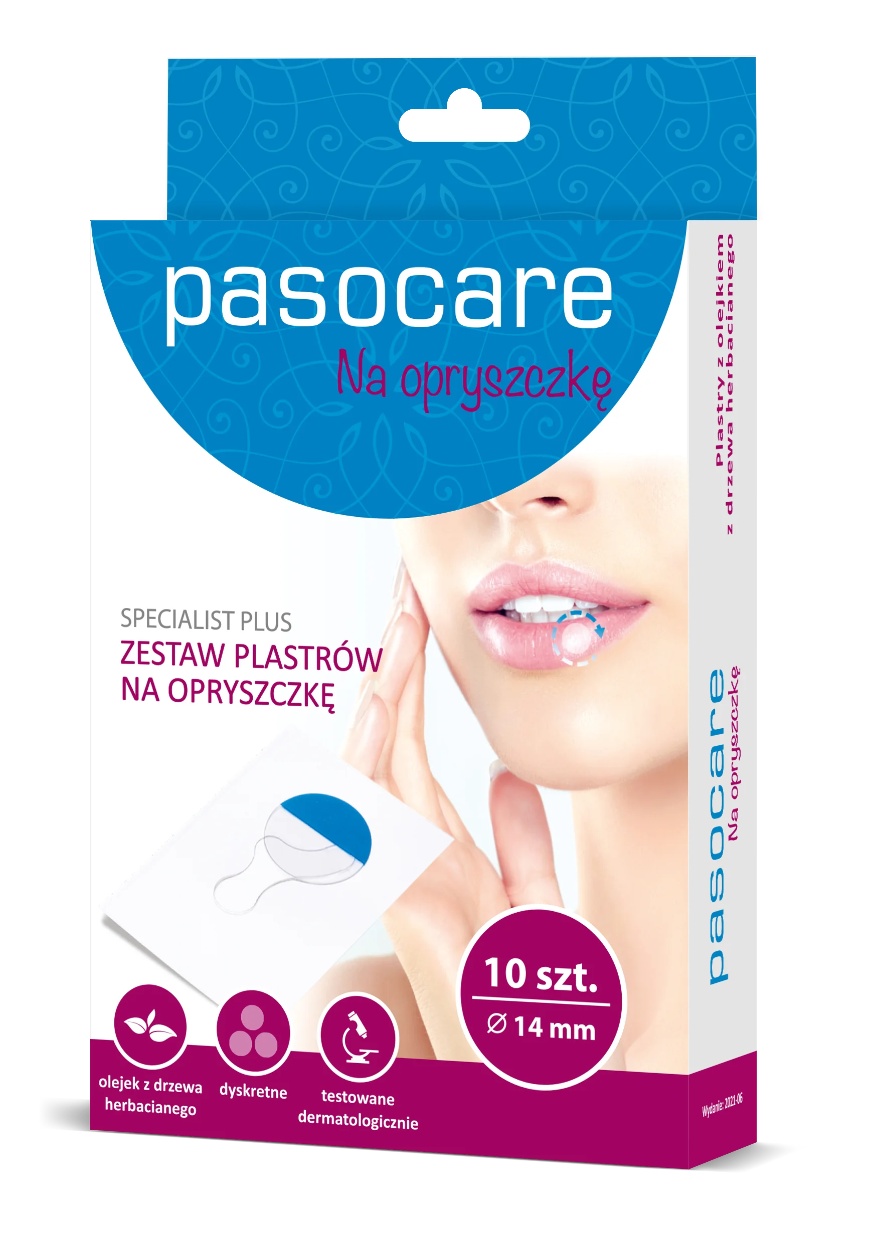 Pasocare Specialist Plus zestaw plastrów na opryszczkę 10 szt.