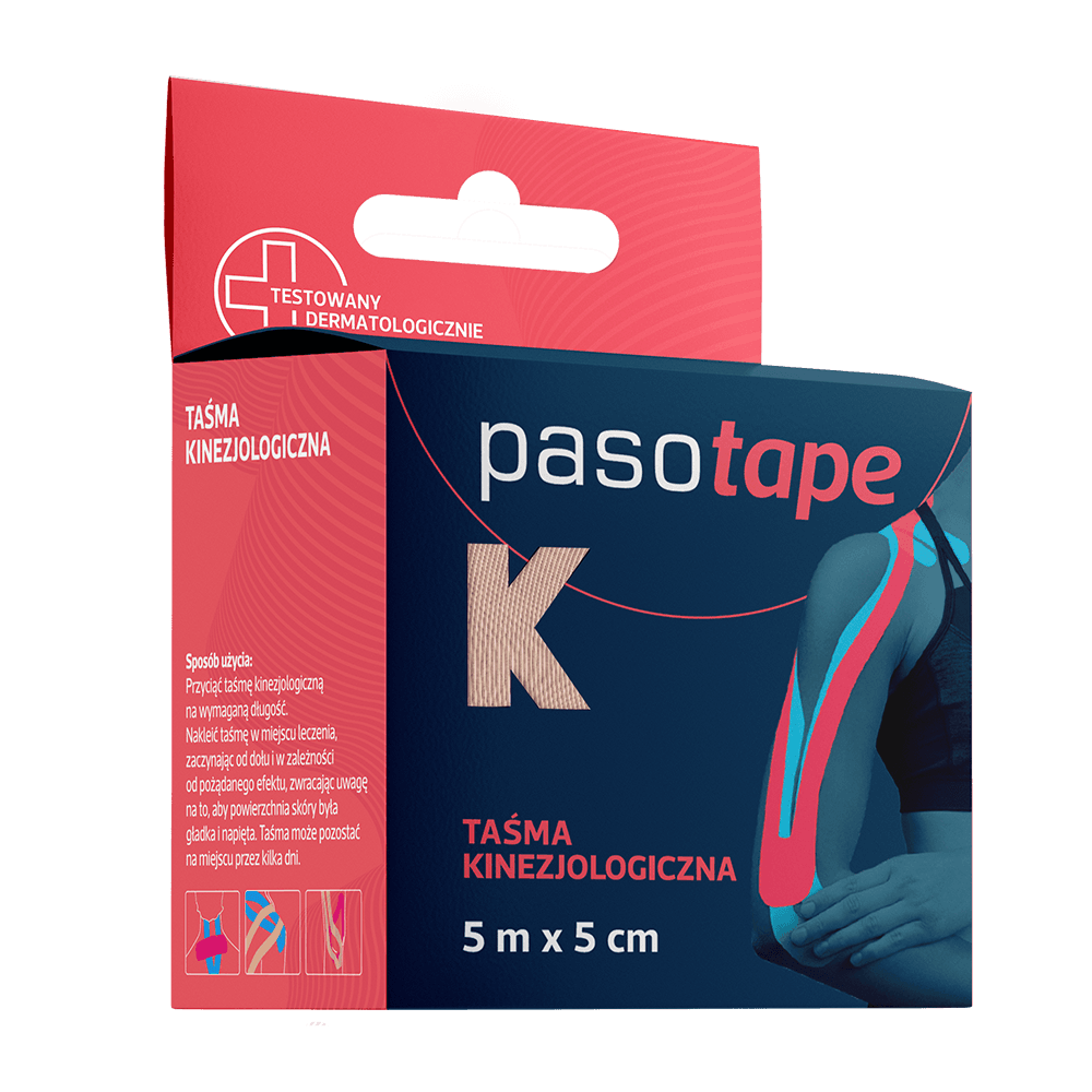 Pasotape Taśma kinezjologiczna beżowa 5 m
