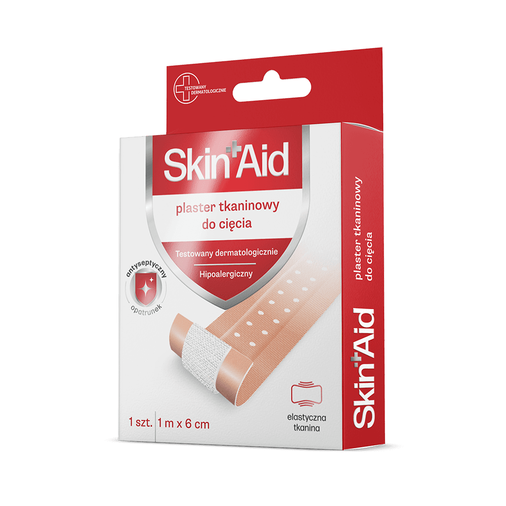 SKIN AID plaster tkaninowy do cięcia 1m x 6 cm