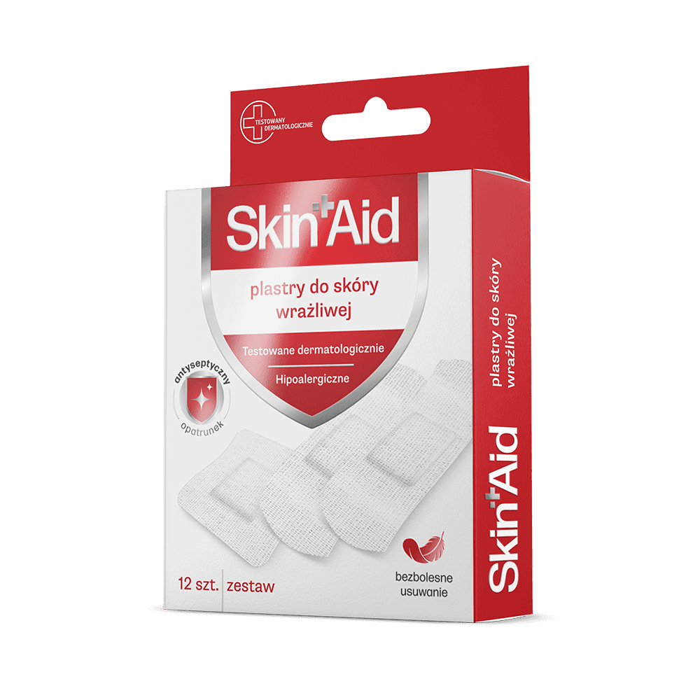 SKIN AID Plastry do skóry wrażliwej A’12 szt.