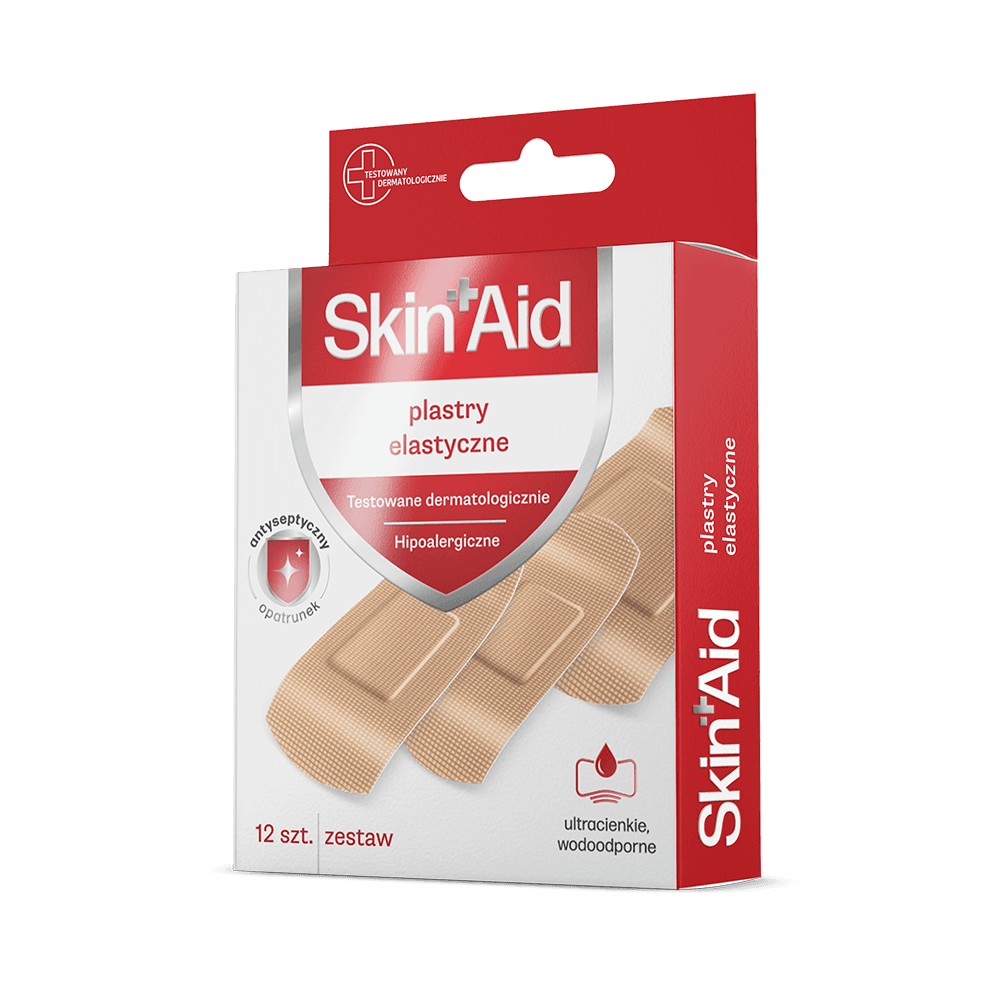 SKIN AID Plastry elastyczne A’12 szt.