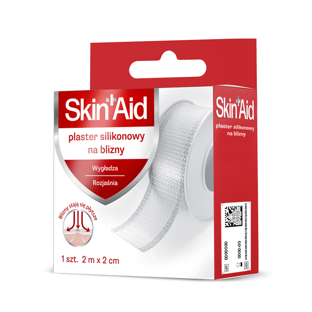 SKIN AID Plaster silikonowy na blizny 2m x 2cm