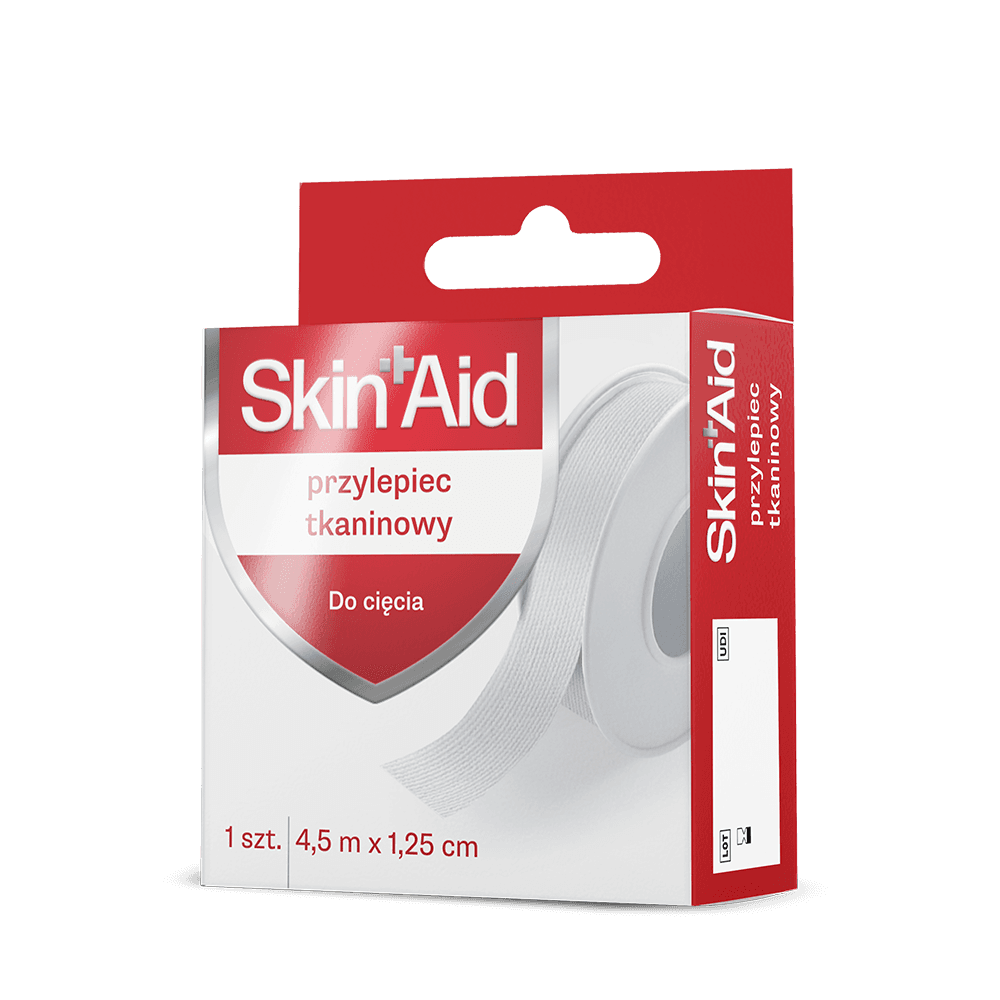 SKIN AID Przylepiec tkaninowy 4,5 m x 1,25 cm