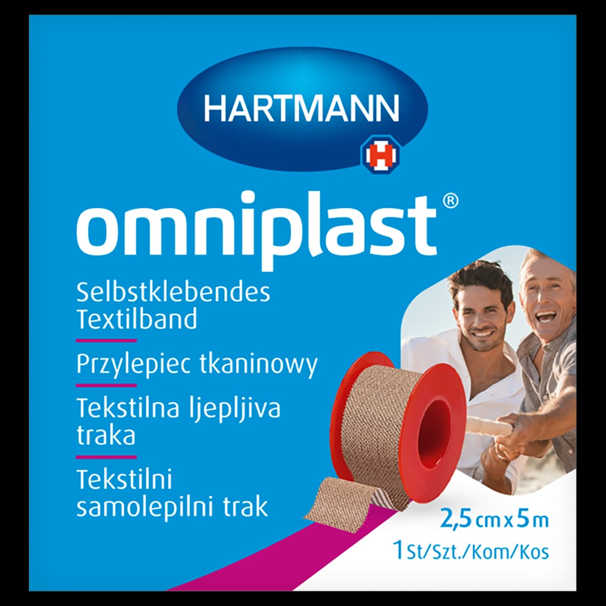 Omniplast Przylepiec tkaninowy 2,5 cm x 5 m