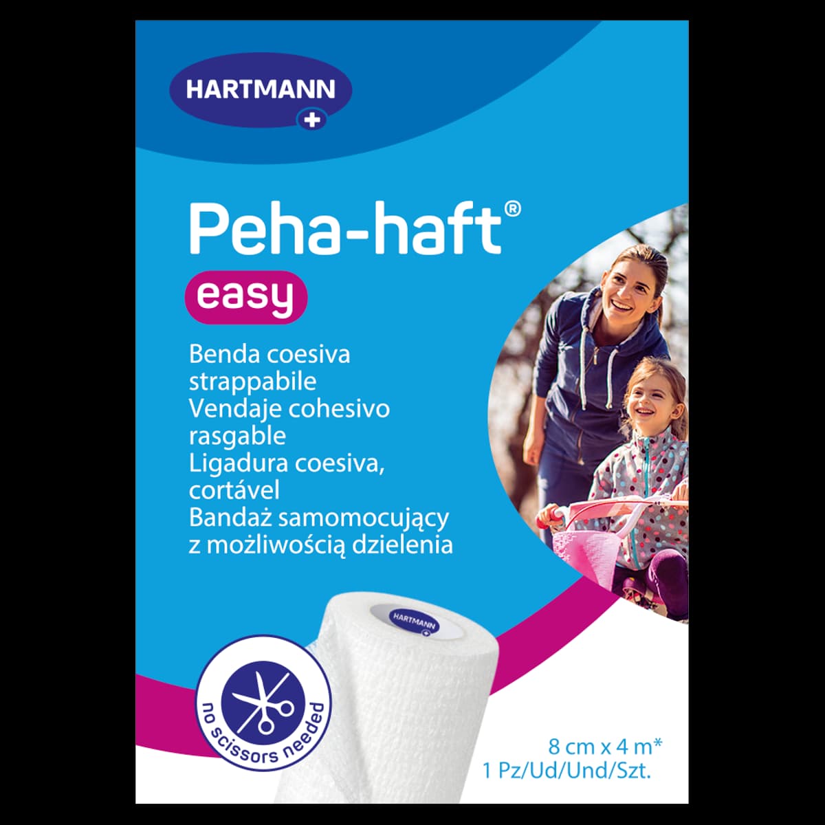 Peha-Haft Easy Bandaż biały 8 cm x 4 m 1 szt.