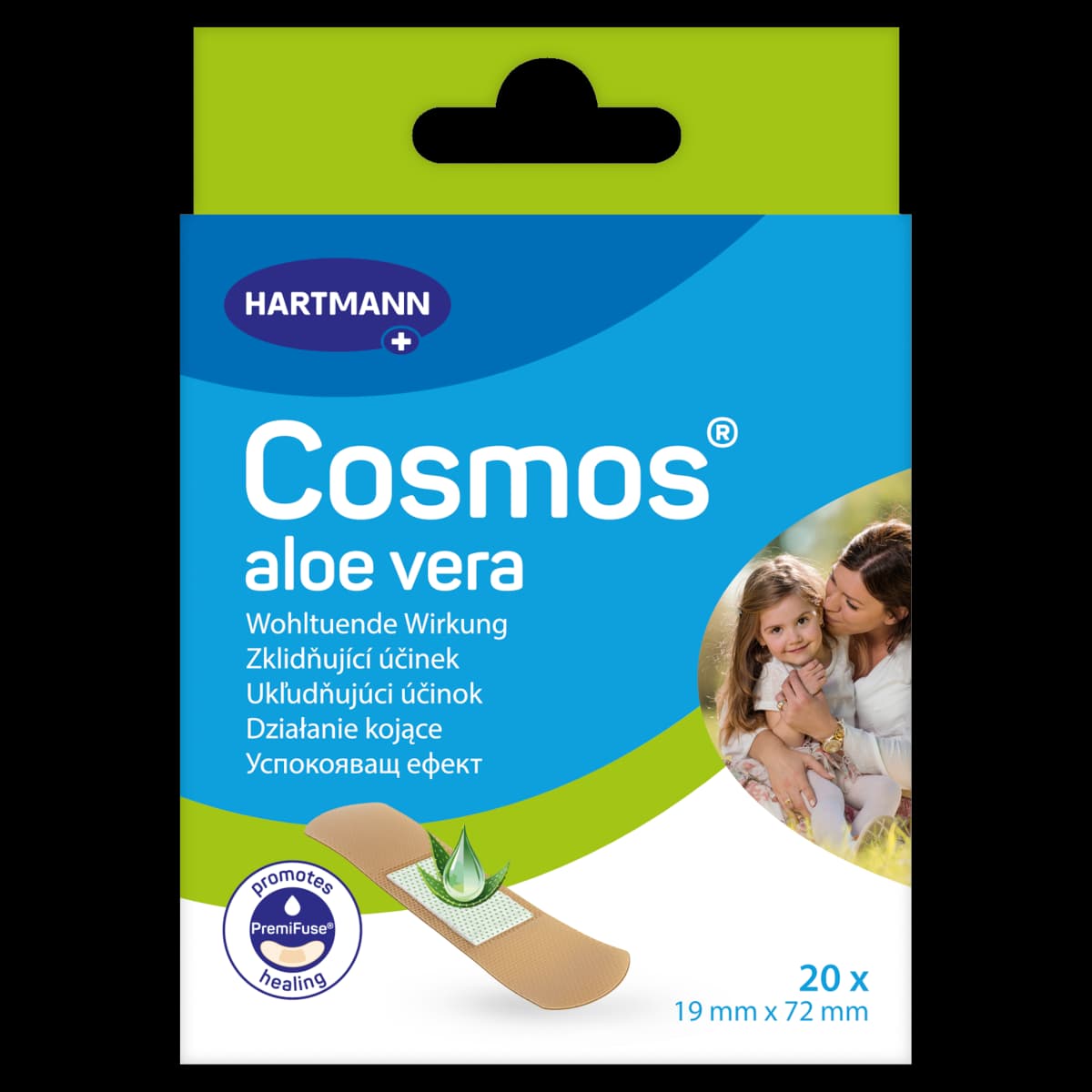 Cosmos Aloe Vera Plaster 19 mm x 72 mm 20 sztuk