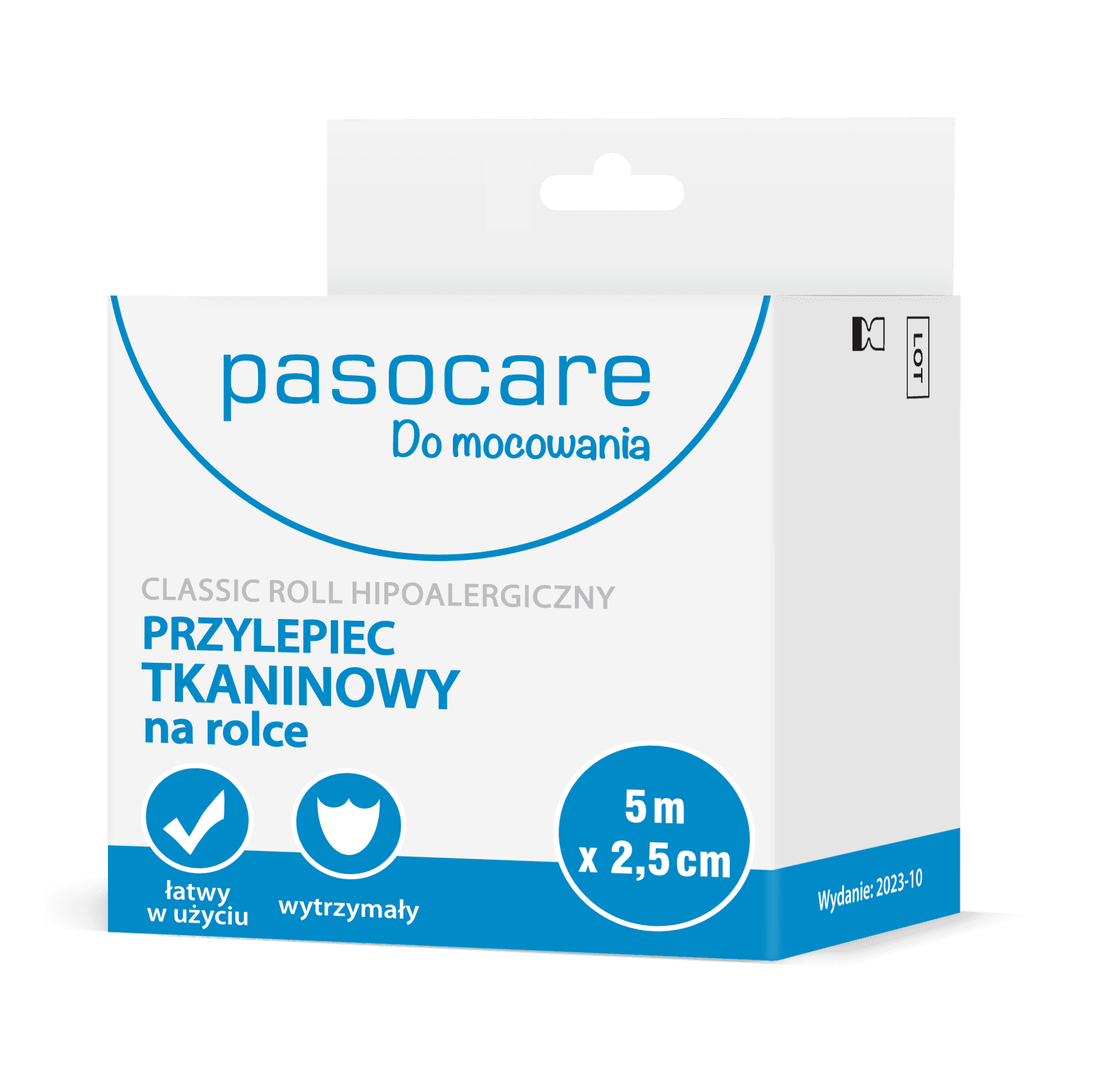 Pasocare classic roll hipoalergiczny przylepiec tkaninowy na rolce 5 m x 2,5 cm