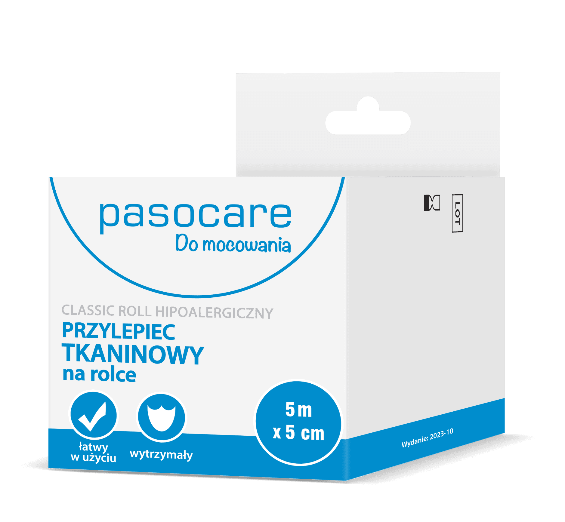 Pasocare classic roll hipoalergiczny przylepiec tkaninowy na rolce 5 m x 5 cm