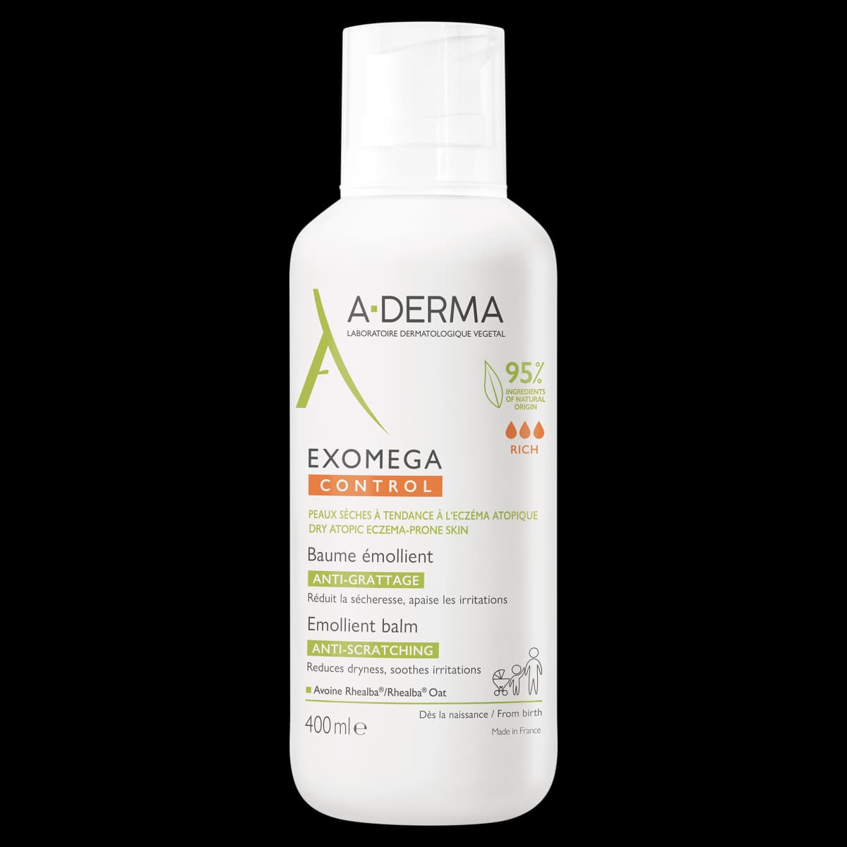 A-Derma Exomega Control Balsam emolient przeciw drapaniu 400 ml