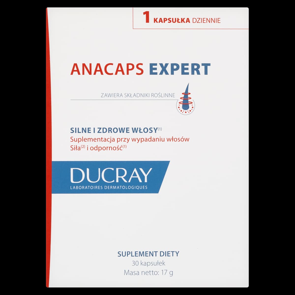 Ducray Anacaps Expert silne i zdrowe włosy 30 kapsułek