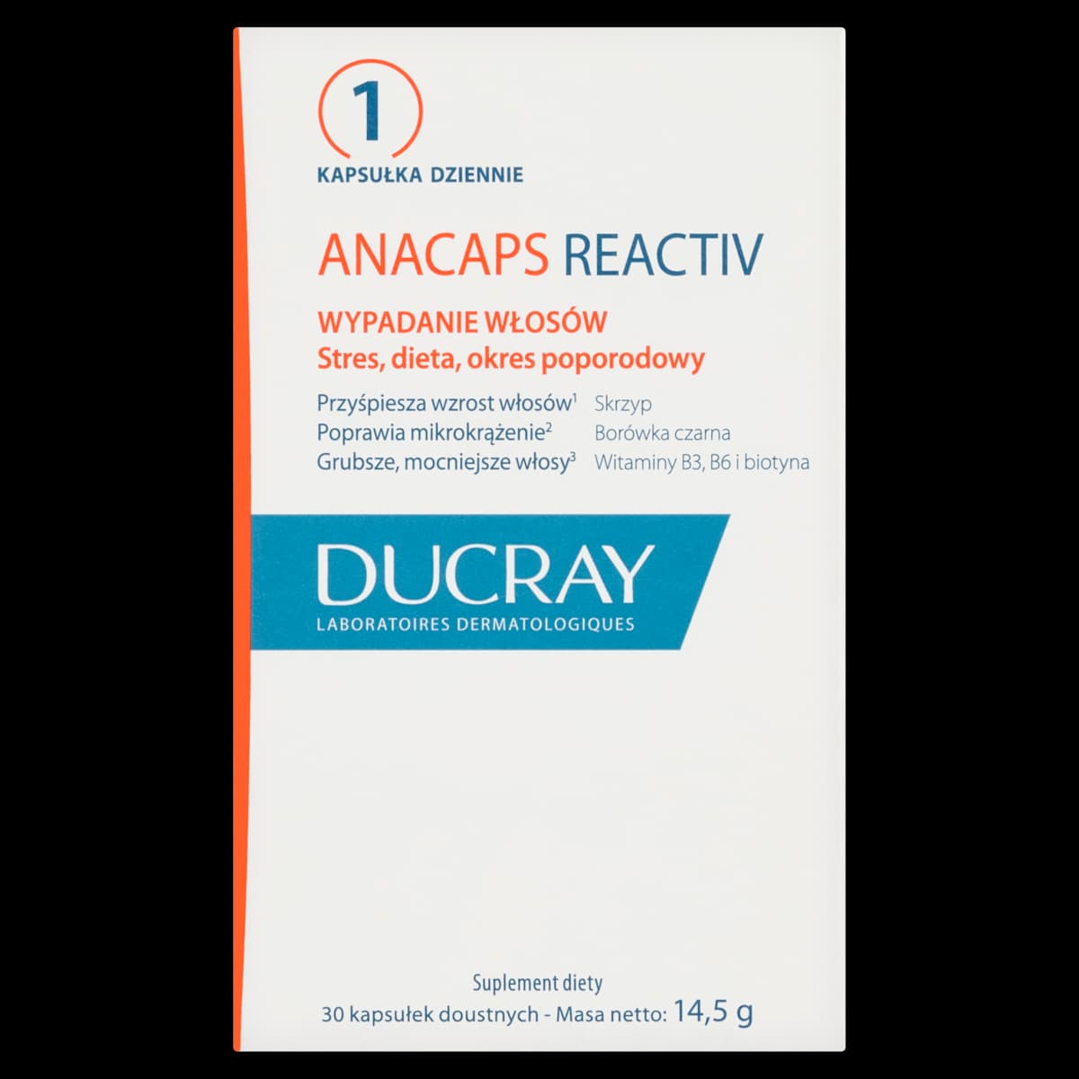 Ducray Anacaps Reactiv wypadanie włosów 30 kapsułek