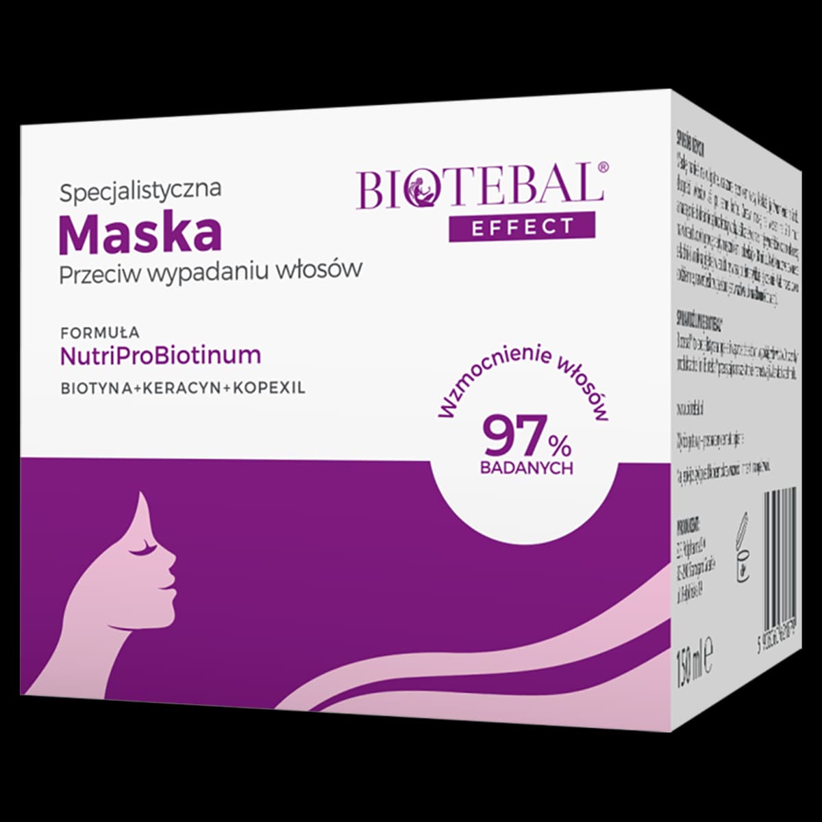 Biotebal EFFECT specjalistyczna maska przeciw wypadaniu włosów 150 ml