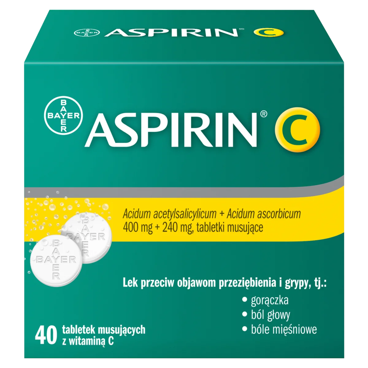 Aspirin C 40 tabletek