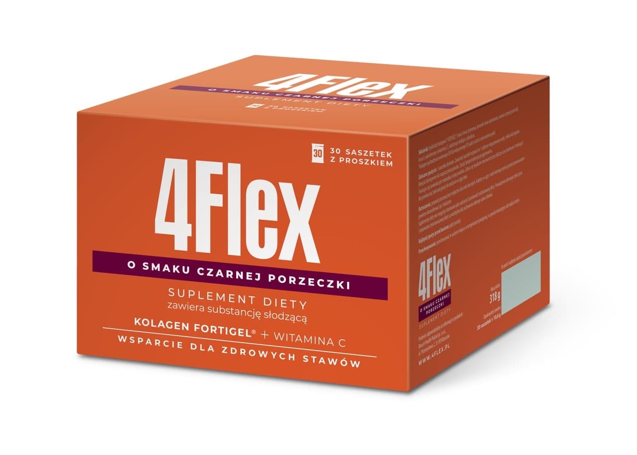 4 Flex o smaku czarnej porzeczki 30 saszetek