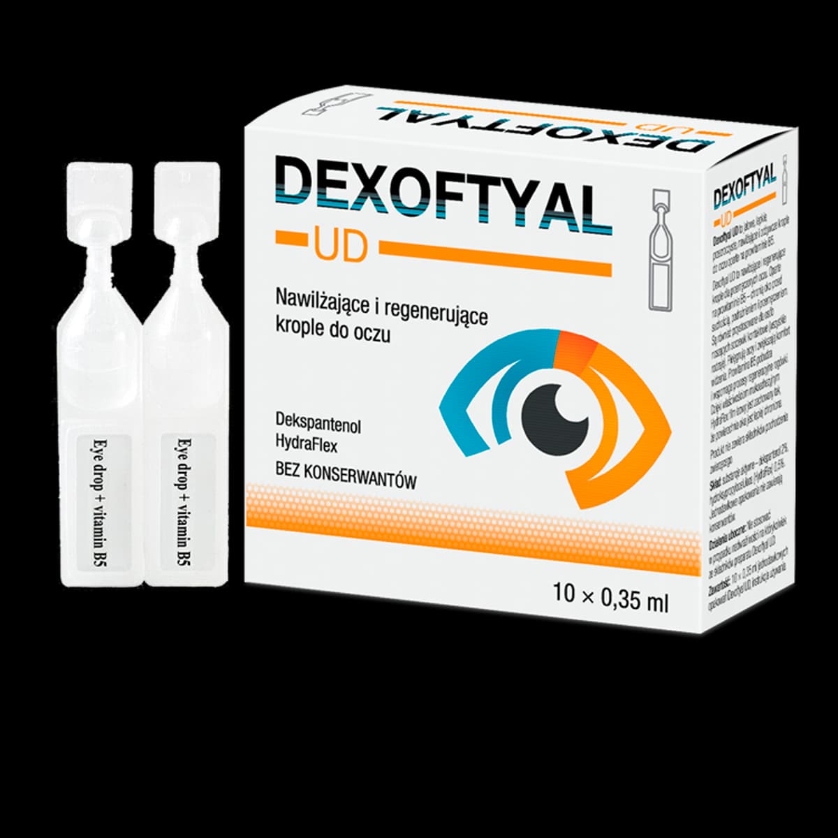 Dexoftyal UD Nawilżające i regenerujące krople do oczu 10 x 0,35 ml