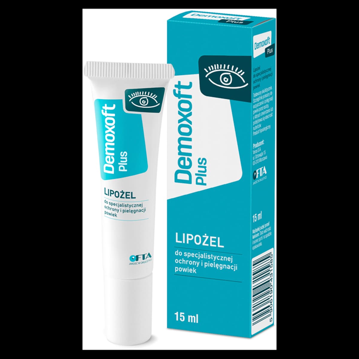 Demoxoft Plus Lipożel do specjalistycznej ochrony i pielęgnacji powiek 15 ml