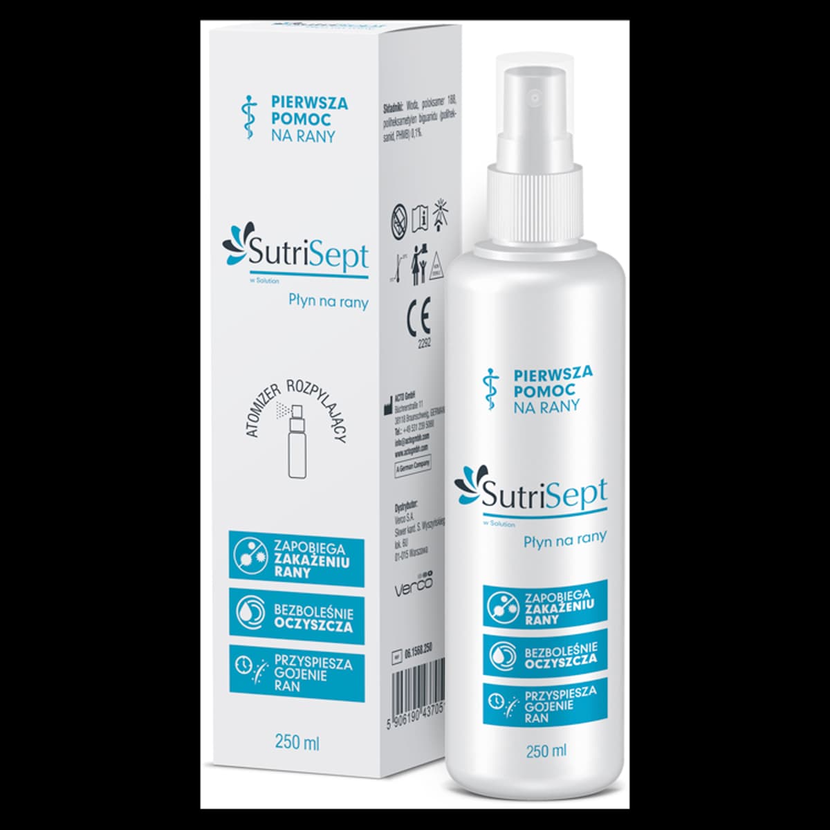 SutriSept Płyn na rany 250 ml