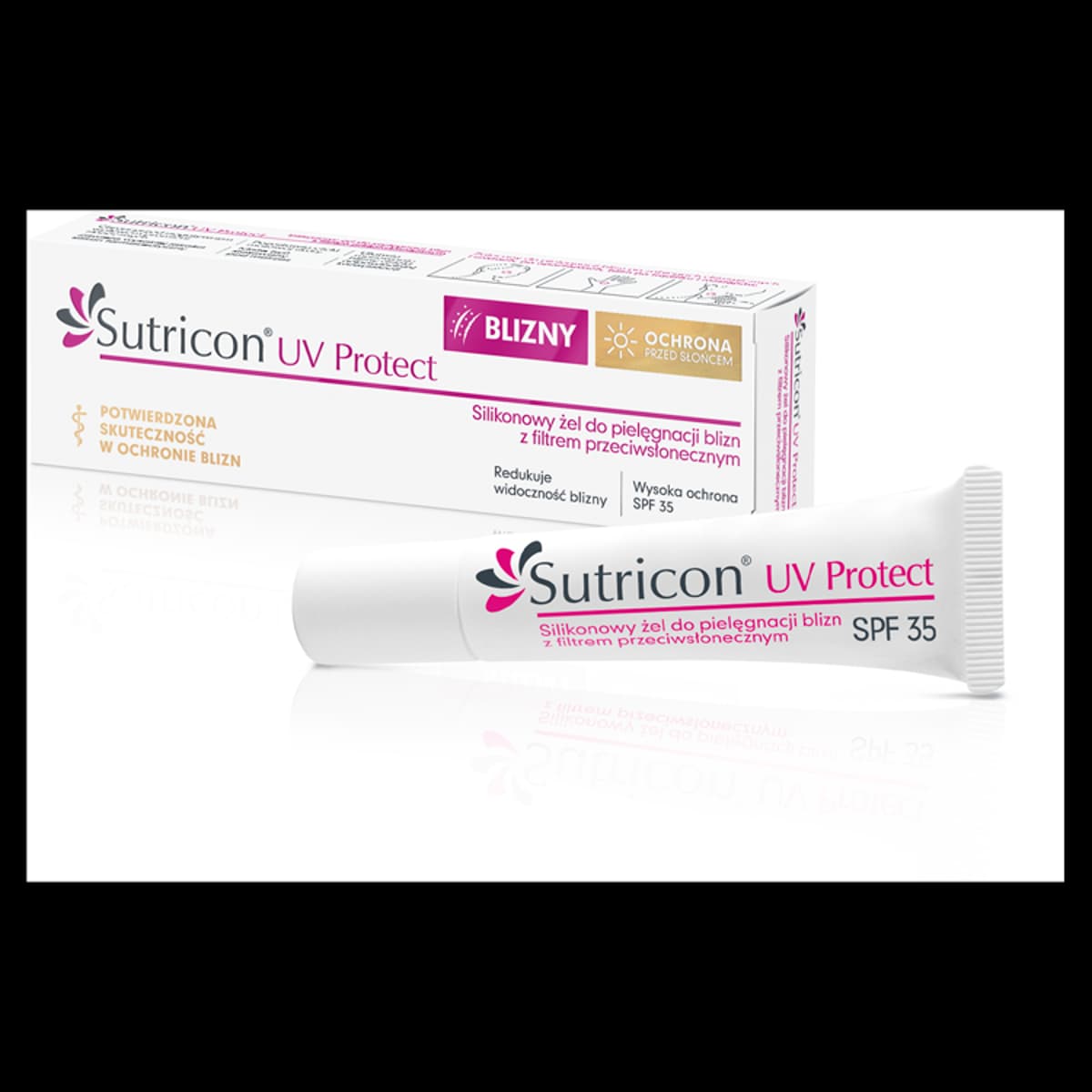 Sutricon UV Protect Silikonowy żel do pielęgnacji blizn z filtrem przeciwsłonecznym 15 ml
