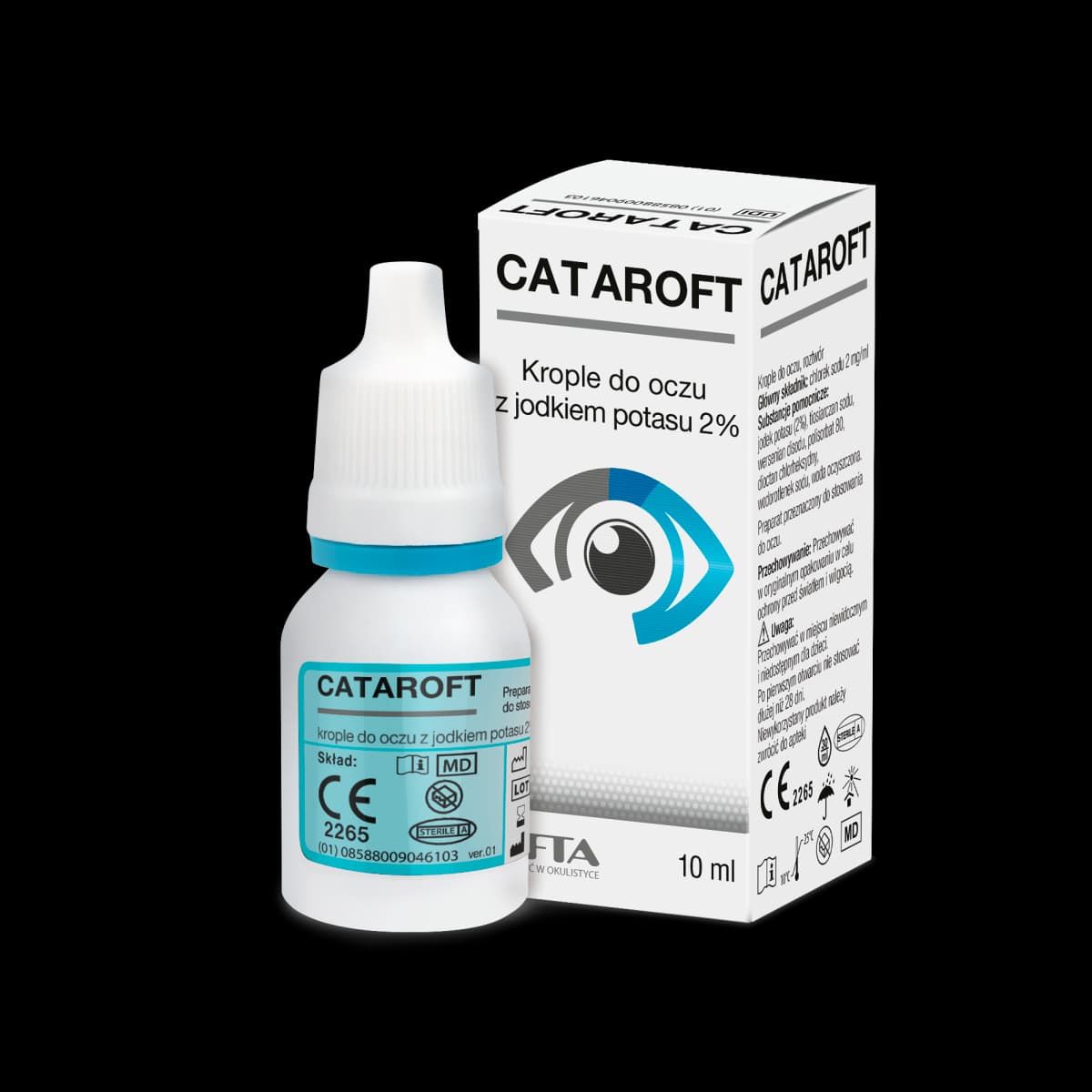 Cataroft krople do oczu z jodkiem potasu 2% 10 ml