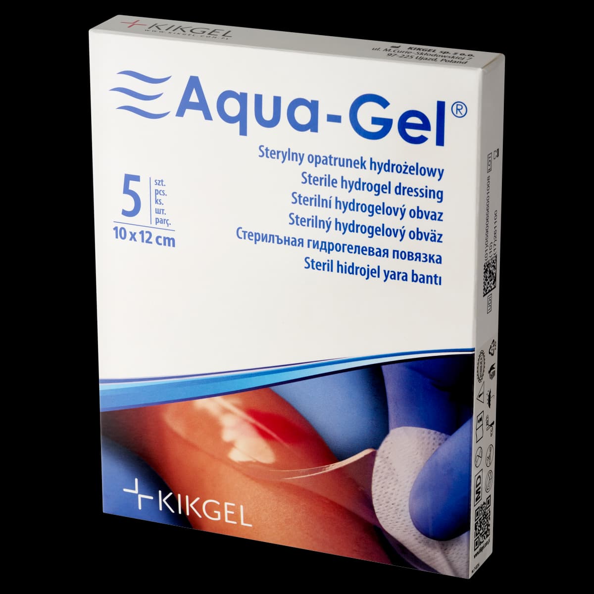 Aqua-Gel Sterylny opatrunek hydrożelowy 10 x 12 cm 5 sztuk
