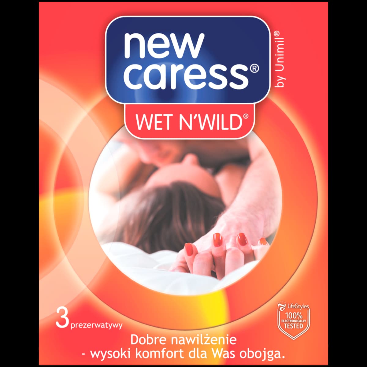 New Caress Wet N'Wild prezerwatywy 3 sztuki