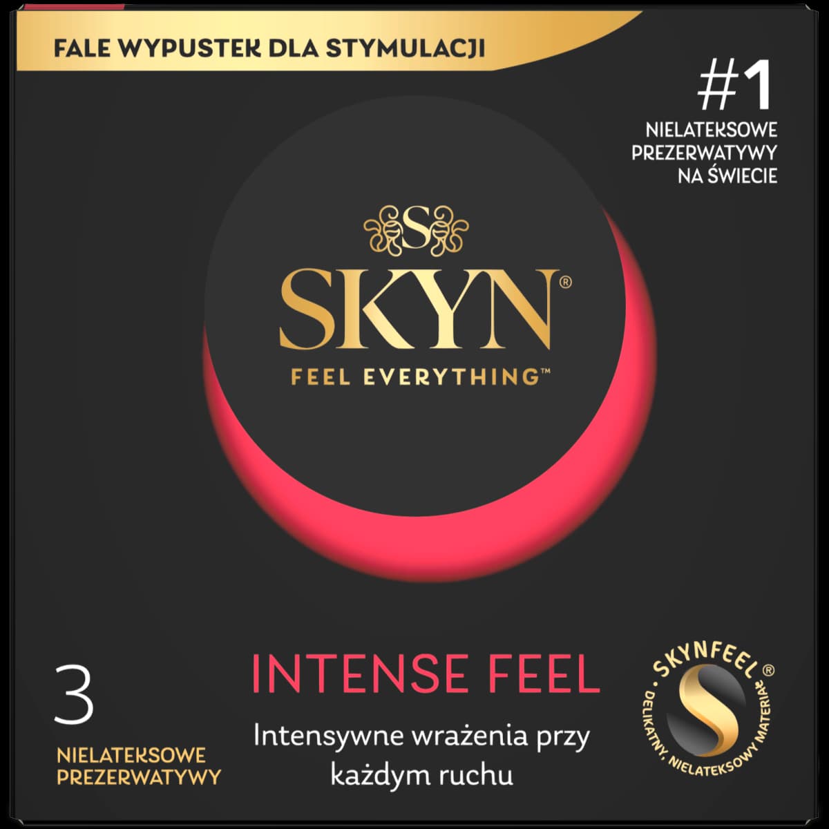 Skyn Intense Feel Nielateksowe prezerwatywy 3 sztuki