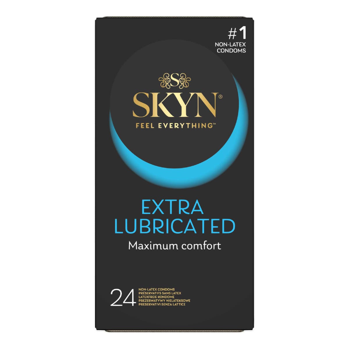 Skyn Extra Lubricated Prezerwatywy nielateksowe 24 sztuki