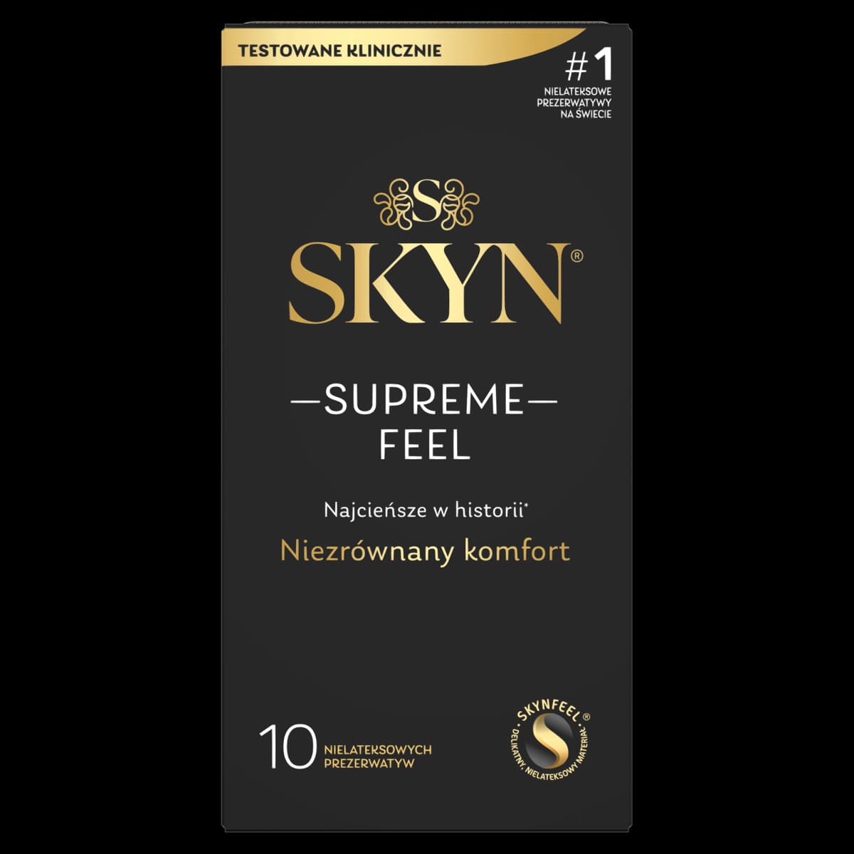 Skyn Supreme Feel Wyrób medyczny nielateksowe prezerwatywy 10 sztuk