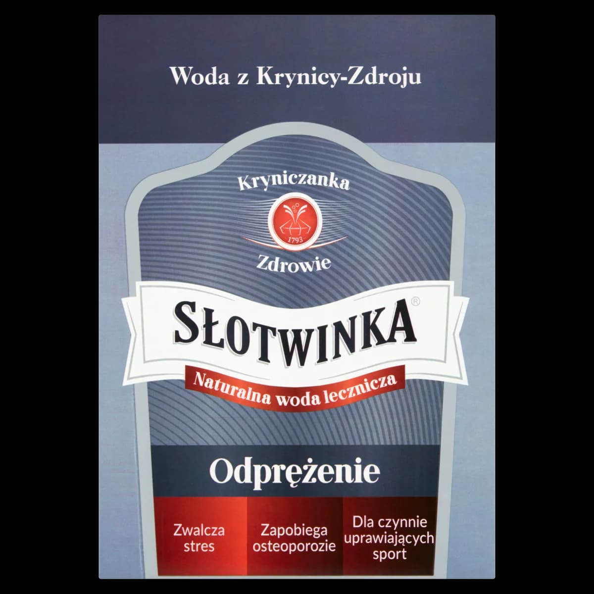 Słotwinka Naturalna woda lecznicza odprężenie 3 l
