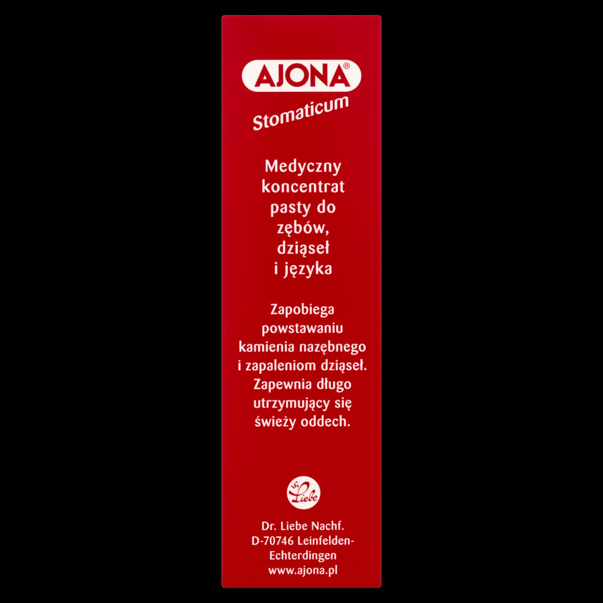 Ajona Stomaticum Medyczny koncentrat pasty do zębów dziąseł i języka 25 ml