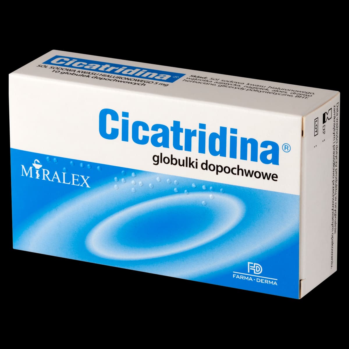 Cicatridina 5 mg globulki dopochwowe 10 szt. x 2 g