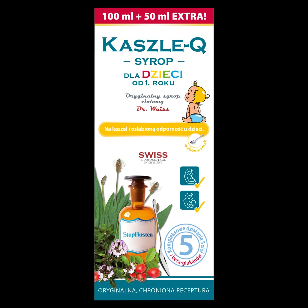 Kaszle-Q syrop dla dzieci od 1. roku 150 ml