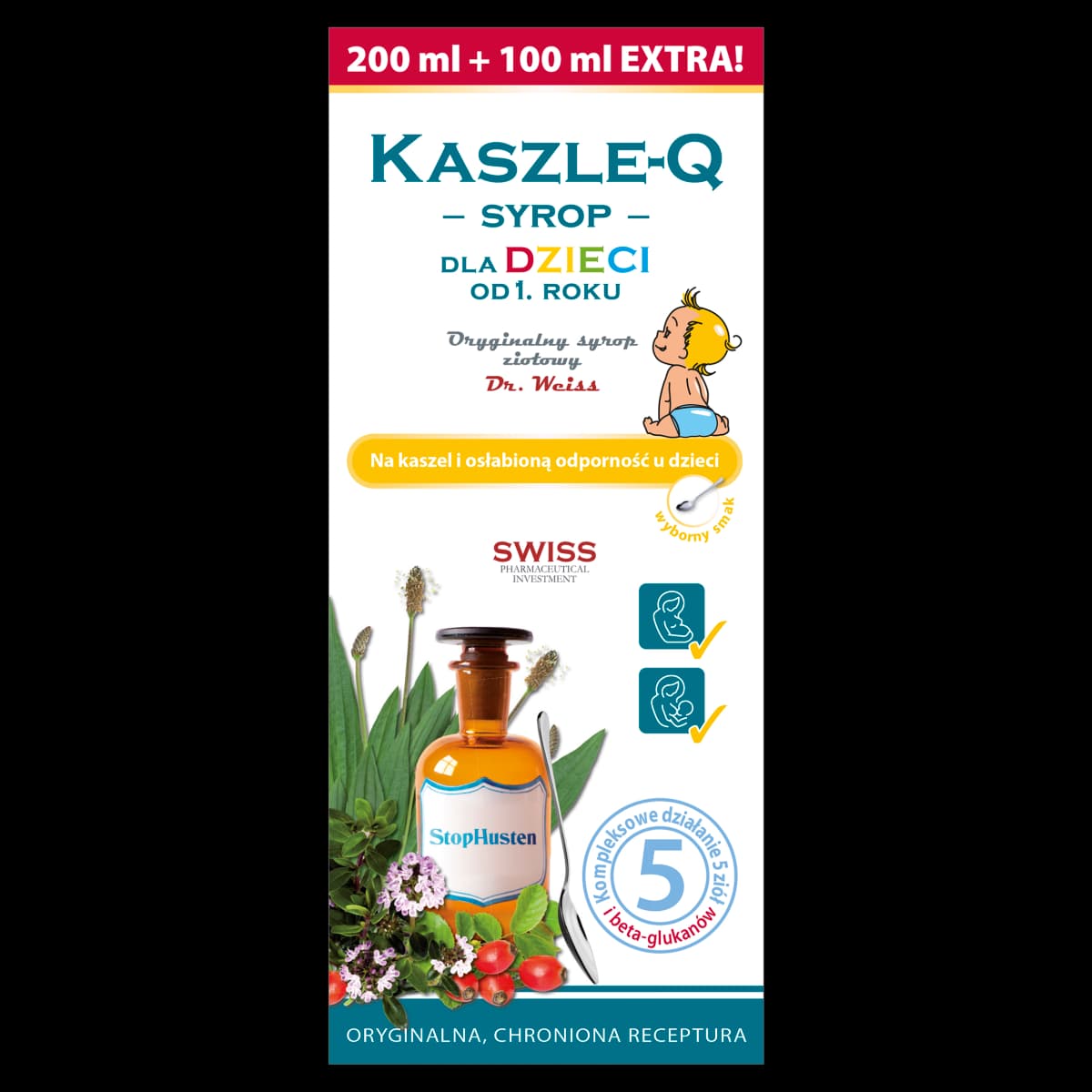Kaszle-Q syrop dla dzieci od 1. roku 300 ml