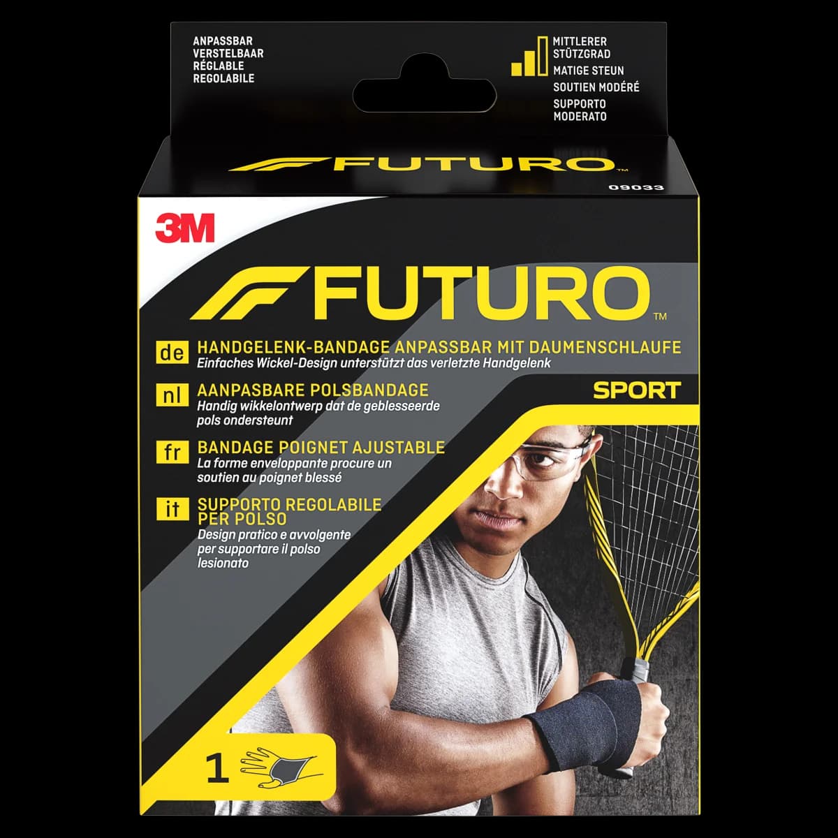 Futuro Sport Regulowana opaska nadgarstka 11,4-24,1 cm